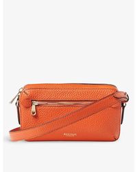 Aspinal of London - Camera Logo-embossed Leather Cross-body Bag - Lyst