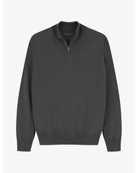 BOGGI - Half-Zip Knitted Merino-Wool Jumper - Lyst