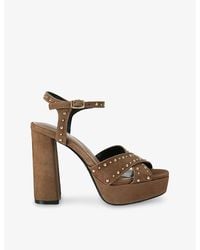 Carvela Kurt Geiger - Cinzia Platform Suede Heeled Sandals - Lyst