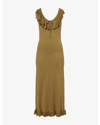Pretty Lavish - Sascha Frill Knit Midi Dress - Lyst