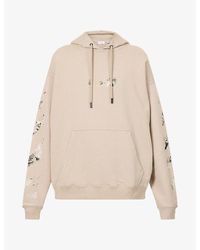 Off-White c/o Virgil Abloh - Spices Arrow Skate Graphic Cotton-Jersey Hoody - Lyst