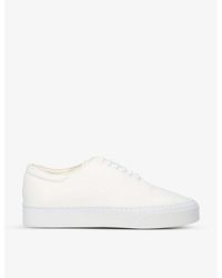 The Row - Marie H Lace-up Leather Trainers - Lyst