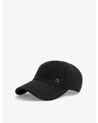 Reiss - Logan Brushed-Texture Woven Baseball Cap - Lyst