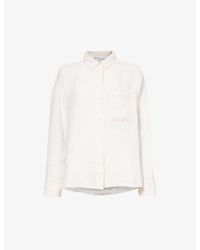 James Perse - Relaxed-fit Chest-pocket Linen Shirt - Lyst