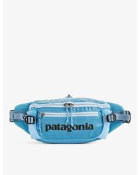 Patagonia Hole Logo-print Recycled-polyester Belt Bag - Blue