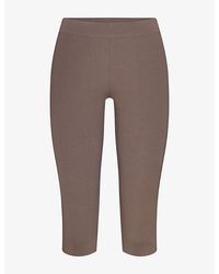 Skims - Refined Knit High-Waist Capri Leggings - Lyst