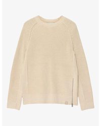 AllSaints - Kit Crewneck Regular-Fit Cotton Jumper - Lyst