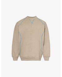 Saul Nash - Intersection Contrast-stitched Cotton-jersey Sweatshirt X - Lyst