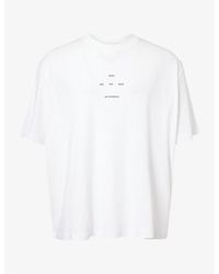 Song For The Mute - Logo-Print Oversized Cotton T-Shirt - Lyst