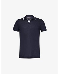 Orlebar Brown - Felix Regular-fit Linen Polo Shirt X - Lyst