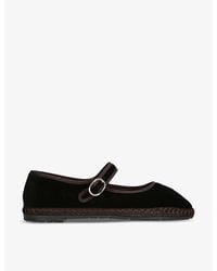 Flabelus - Sethe Single-Strap Cotton Mary Jane Flats - Lyst