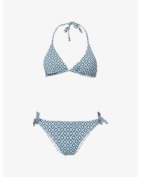 Max Mara - Boabab Printed Bikini Top - Lyst