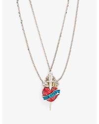 Jean Paul Gaultier - Heart Sword Brass Necklace - Lyst