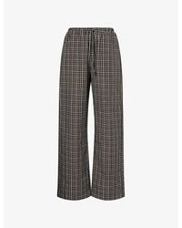 RÓHE Frames - Checked Cotton Trousers - Lyst