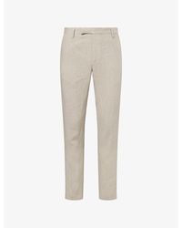 Sunspel - Tapered-Leg Tailored Linen Trousers - Lyst