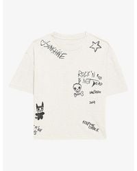 Zadig & Voltaire - Taida Round-Neck Cotton And Linen-Blend T-Shirt - Lyst