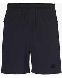 Moncler - Brand-patch Elasticated-waist Stretch-woven Shorts - Lyst