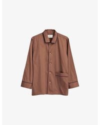 Hay - Outline Contrast-Piping Cotton Pyjama Shirt - Lyst