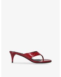Alaïa - Infra 55 Leather Heeled Sandals - Lyst