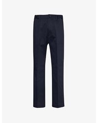 Moncler - Vy Regular-fit Straight-leg Mid-rise Stretch-cotton Trousers - Lyst