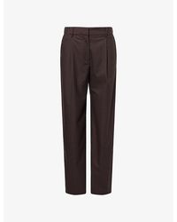 Samsøe & Samsøe - Saagneta Straight-Leg Woven Trousers - Lyst