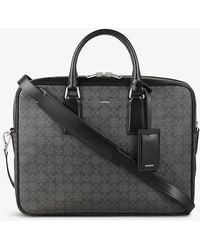 Sandro - Downtown Square-cross Coated-canvas Briefcase - Lyst