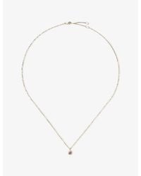 Missoma - Fine February Birthstone 18Ct And Amethyst Pendant Necklace - Lyst