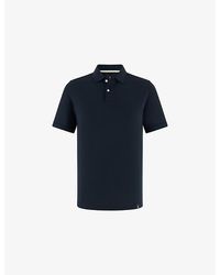 BOGGI - Short-Sleeved Piqué Cotton-Blend Polo Shirt - Lyst