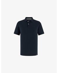 BOGGI - Short-Sleeved Piqué Cotton-Blend Polo Shirt - Lyst