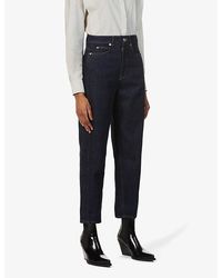 Whistles - Authentic High-Rise Straight-Leg Jeans - Lyst