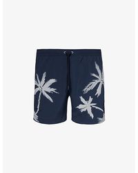 BOSS - Vy Logo-embellished Regular-fit Recycled-polyester Swim Shorts Xx - Lyst