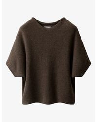 The White Company - Relaxed-Fit Knitted Cotton-Blend T-Shirt - Lyst