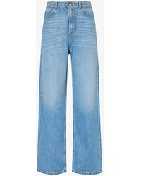 Dries Van Noten - Faded Straight-leg Mid-rise Jeans - Lyst