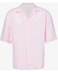 120% Lino - Short-sleeve Patch-pocket Regular-fit Linen Shirt - Lyst