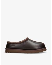 UGG - Tasman Branded Leather Slippers - Lyst