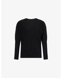 Homme Plissé Issey Miyake - Basics Long-Sleeves Knitted Top - Lyst