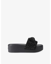 Kurt Geiger - Meena Eagle Platform Sandals - Lyst