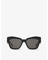 Gucci - Gc002123 gg1422s Cat-eye Frame Acetate Sunglasses - Lyst