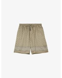 The Kooples - Bandana-Print Drawstring-Waist Woven Shorts - Lyst