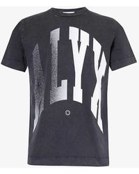 1017 ALYX 9SM - Logo-print Washed Cotton-jersey T-shirt - Lyst