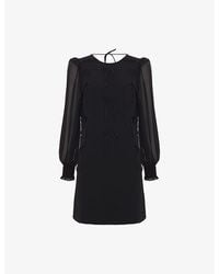 Phase Eight - Jamie Bow-Embellished Woven Mini Dress - Lyst