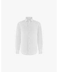 BOGGI - Long-Sleeve Regular-Fit Linen-Blend Shirt - Lyst