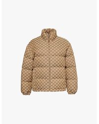 Gucci - Gg-Logo Cotton-Canvas Bomber Jacket - Lyst