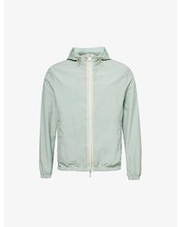 Eleventy - Hooded Relaxed-fit Wool-blend Shell Jacket - Lyst