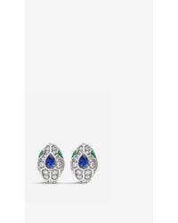 bvlgari earrings blue