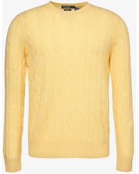 Polo Ralph Lauren - Cable-knit Crewneck Cashmere Jumper - Lyst