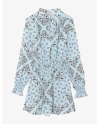 Zadig & Voltaire - Rayados Bandana-Print Woven Mini Dress - Lyst