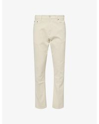 dunhill - Five-Pocket Straight Cotton Twill Trousers - Lyst