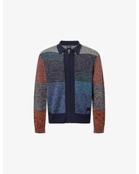 Paul Smith - Zip-Up Knitted Cotton And Wool-Blend Jacket - Lyst