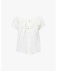 Citizens of Humanity - Tatev Scoop-Neck Woven Top - Lyst
